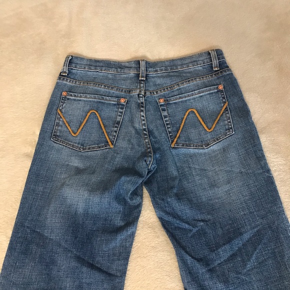 Willi Smith Wide Leg Blue Jeans - Size 4 - Picture 7 of 11